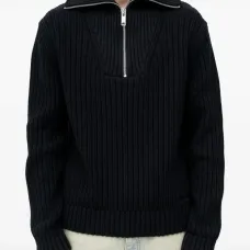 Кеды с молнией и ребристой отделкой