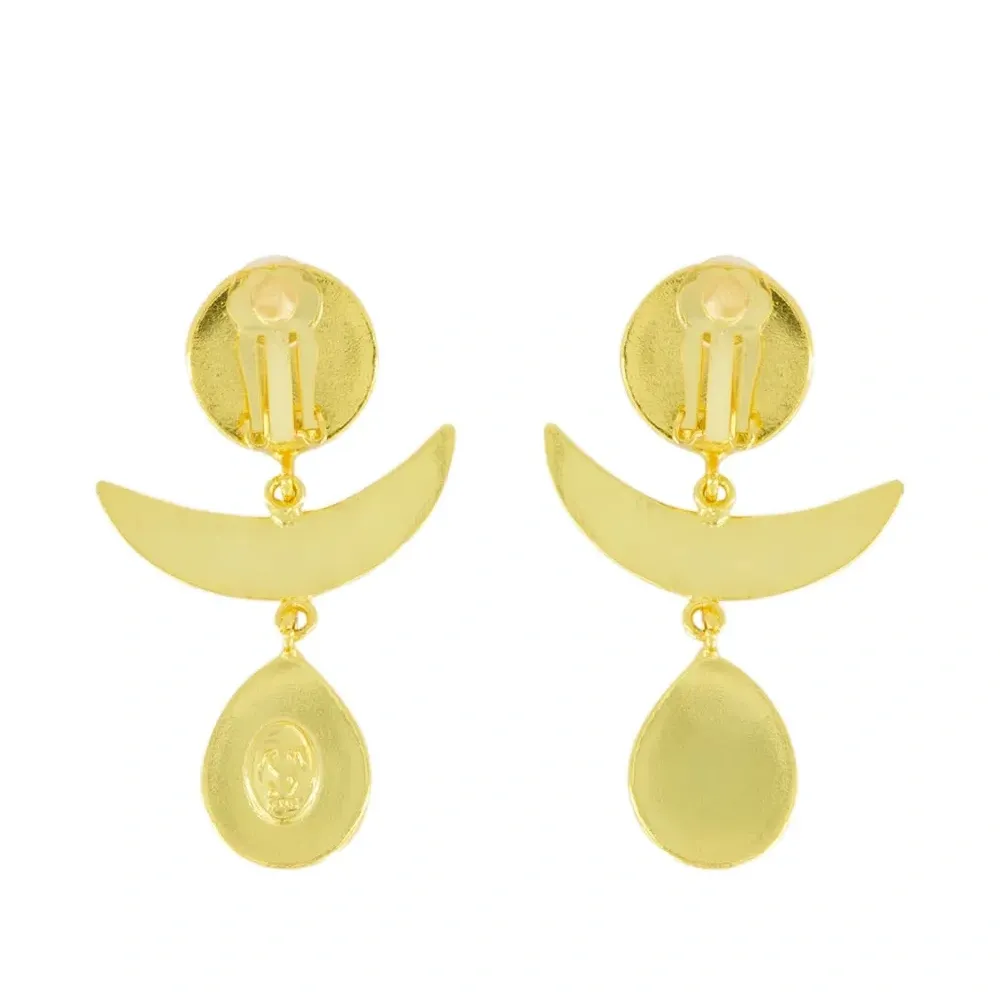 Серьги Sunset с ониксом и жемчугом