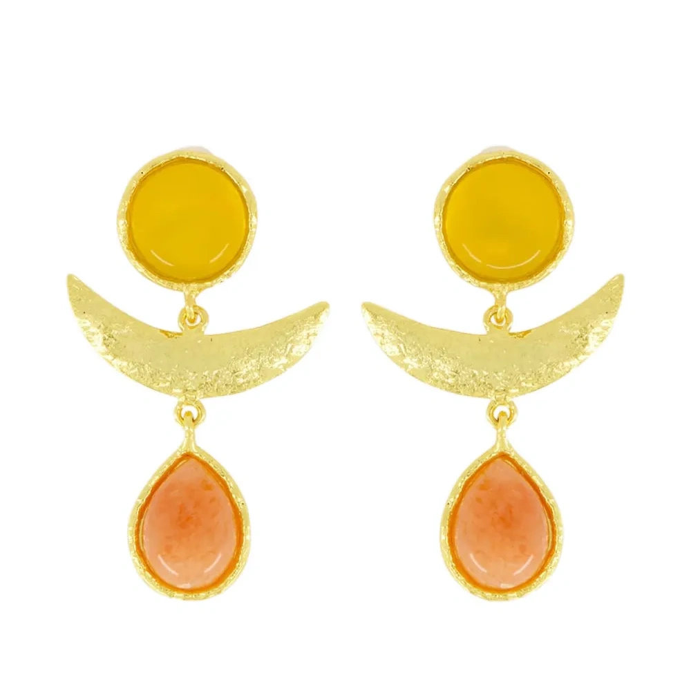 Серьги Sunset с ониксом и жемчугом