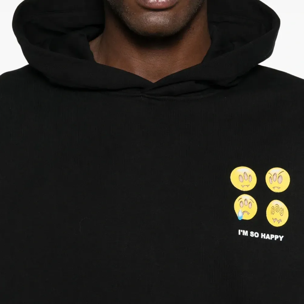 Хлопковое худи с графическим принтом