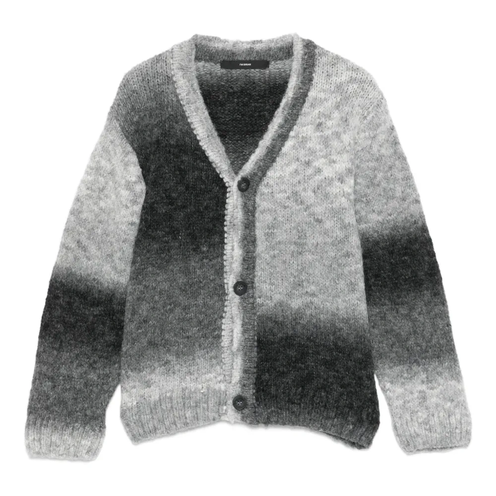 Кардиган с эффектом омбре