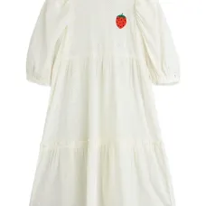 Вышитое платье с ярусами