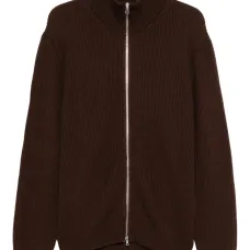 Кардиган с высоким воротником на молнии