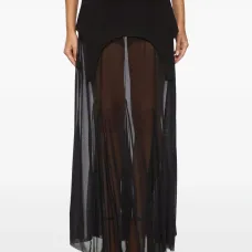 Макси-юбка из тюля