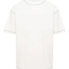 Футболка Khan с декоративной строчкой