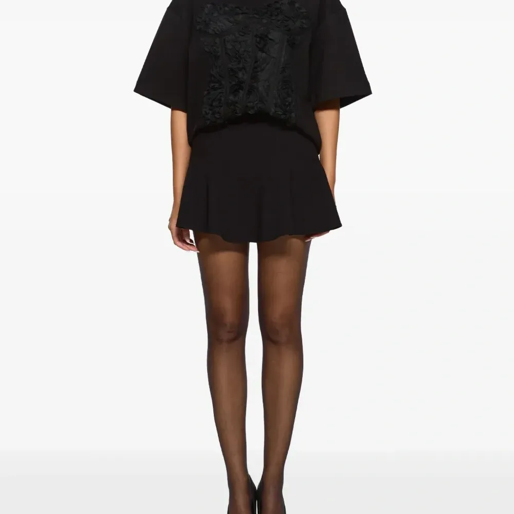 Корсетный топ с цветочным принтом