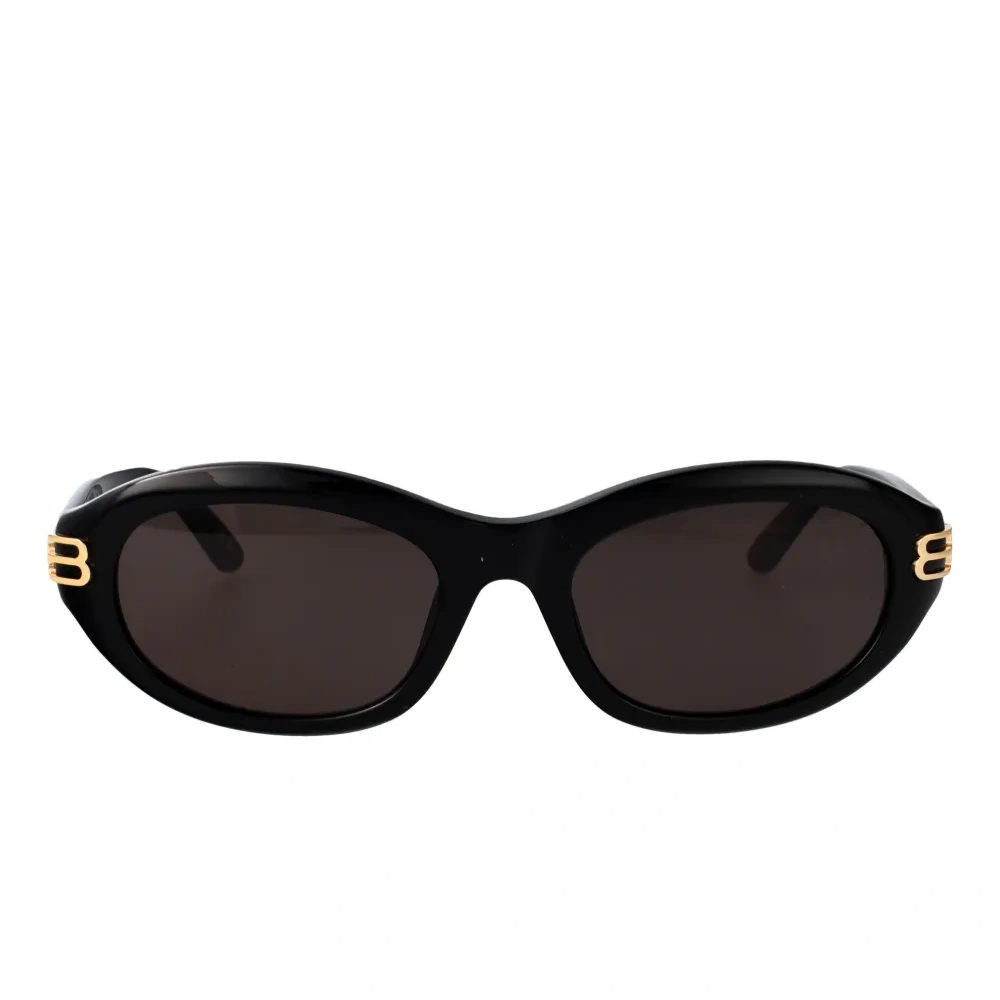 Солнцезащитные очки с овальной оправой и логотипом