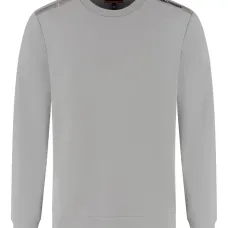 Свитшот с логотипной лентой и круглым вырезом