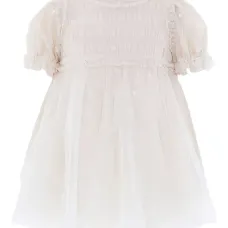 Платье из тюля с короткими рукавами