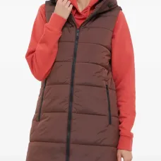 Стёганое пальто с капюшоном