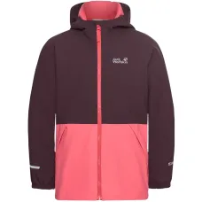 Куртка с капюшоном в цветном блоке