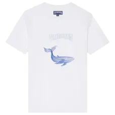 Футболка с круглым вырезом и принтом кита Футболка с круглым вырезом и принтом кита