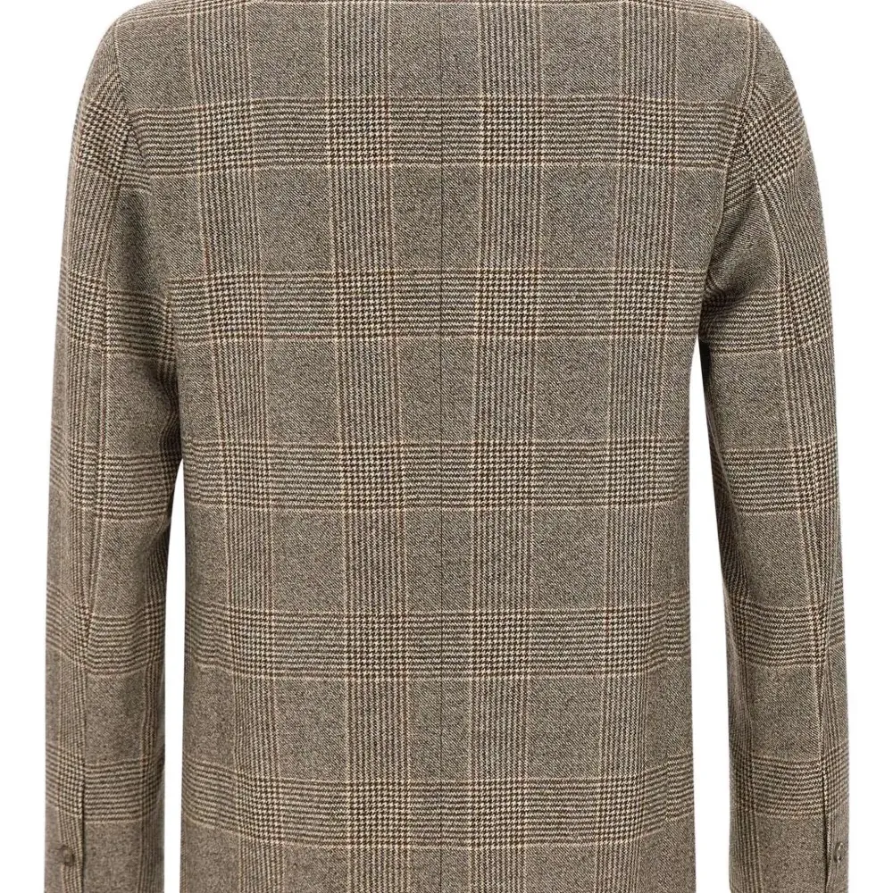 Клетчатый пиджак на пуговицах