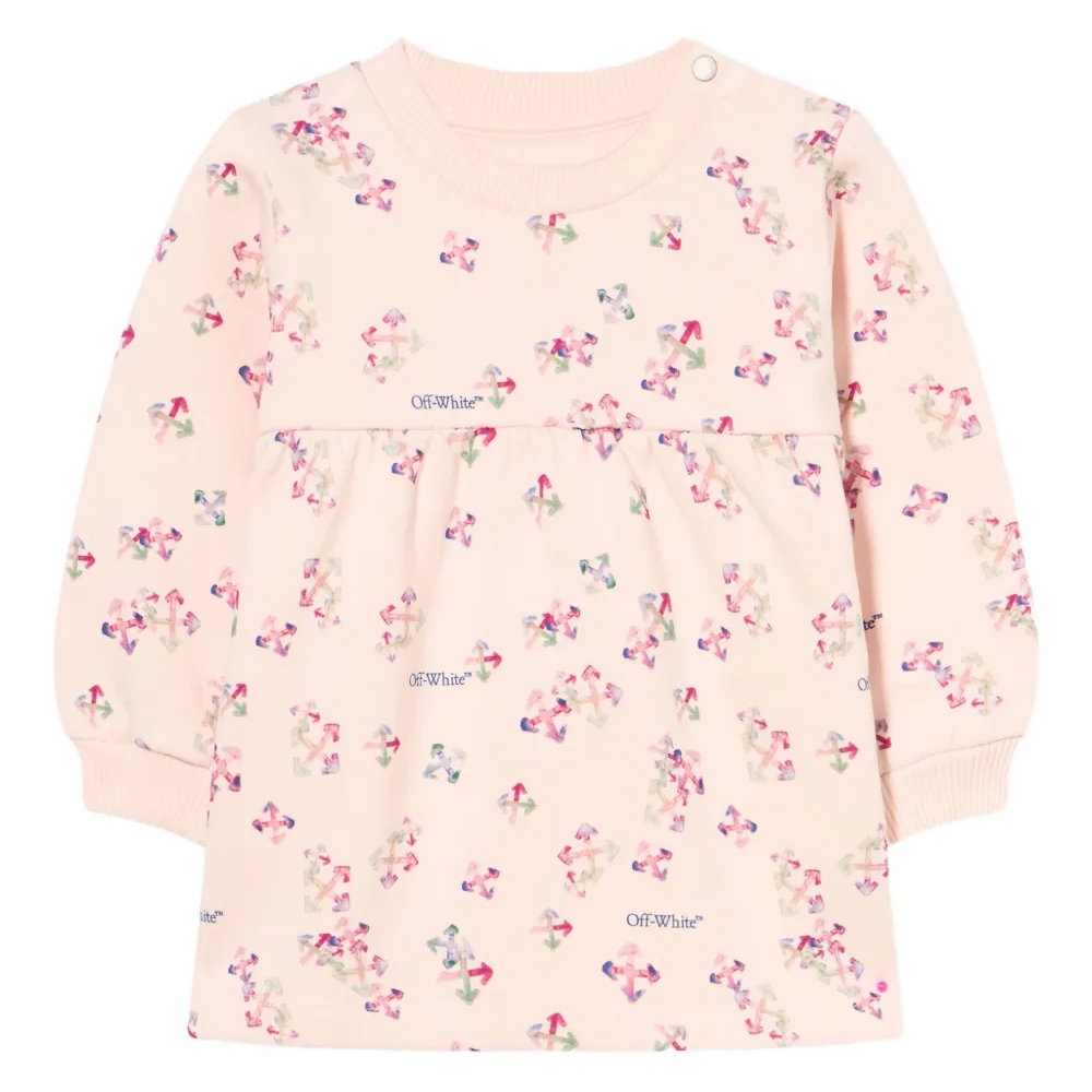 Рифленое платье с принтом в виде стрелок