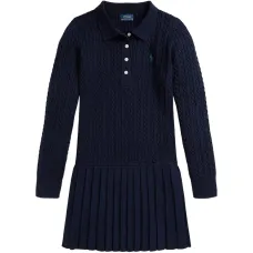 Платье с оборками и вышитым логотипом Платье с оборками и вышитым логотипом