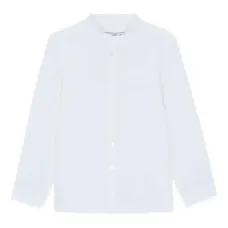 Льняная рубашка на пуговицах