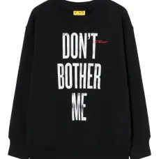 Свитшот с цитатой и круглым вырезом