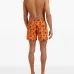 Плавки-шорты с цветочным принтом и завязками