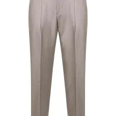 Брюки с отворотами и складками