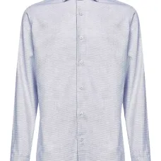 Рубашка с жаккардовым узором на пуговицах