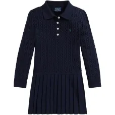 Платье с вышитым логотипом