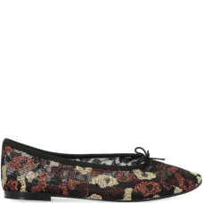 Балетки с цветочным принтом