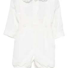 Комбинезон с воротником с фигурным краем