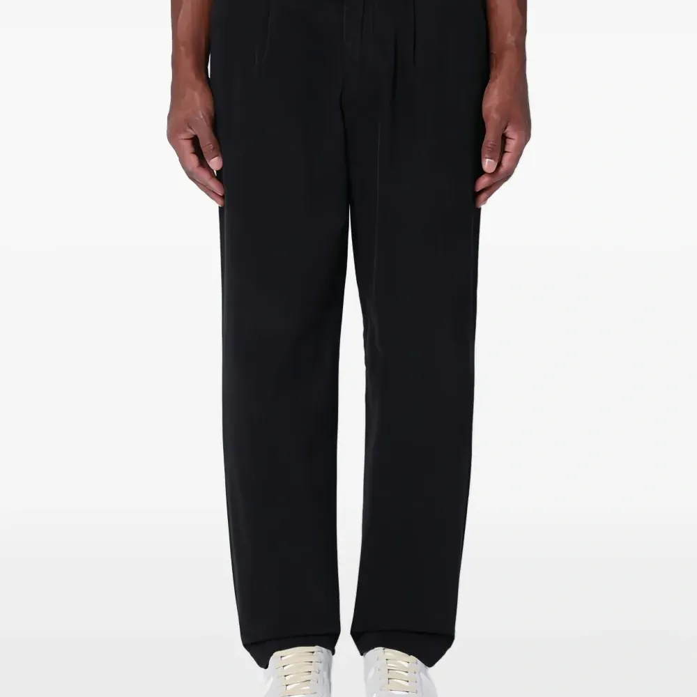 Брюки прямого кроя - черные - размер 30