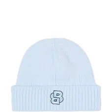 Шерстяная шапка в рубчик