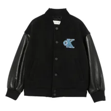 Бомбер с нашивкой-логотипом