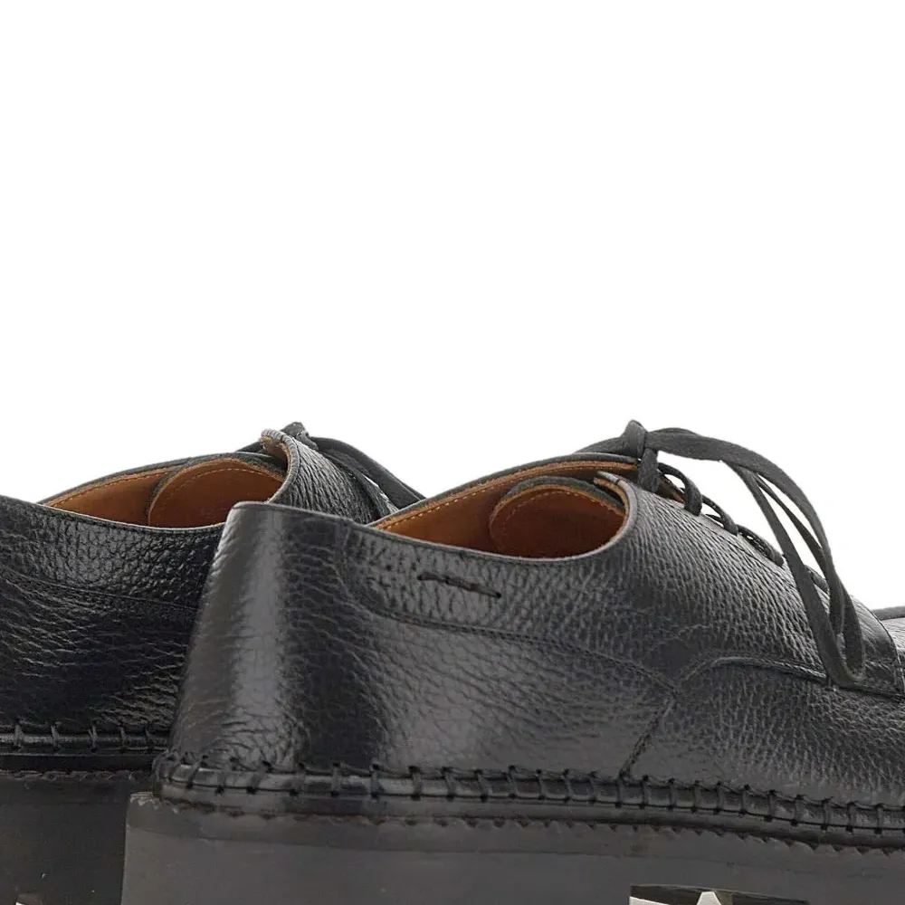 Кожаные туфли на шнуровке ручной работы