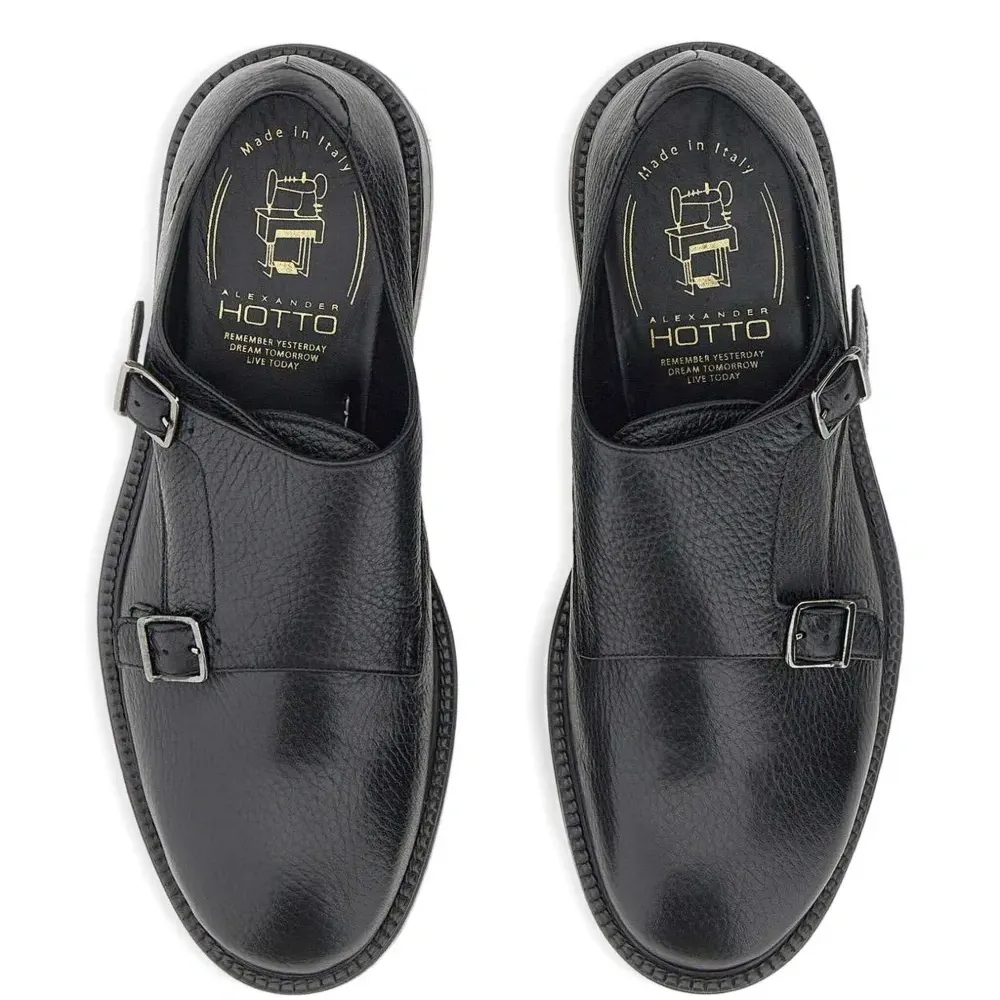 Туфли-монки из кожи с пряжкой Montana Туфли-монки из кожи с пряжкой Montana