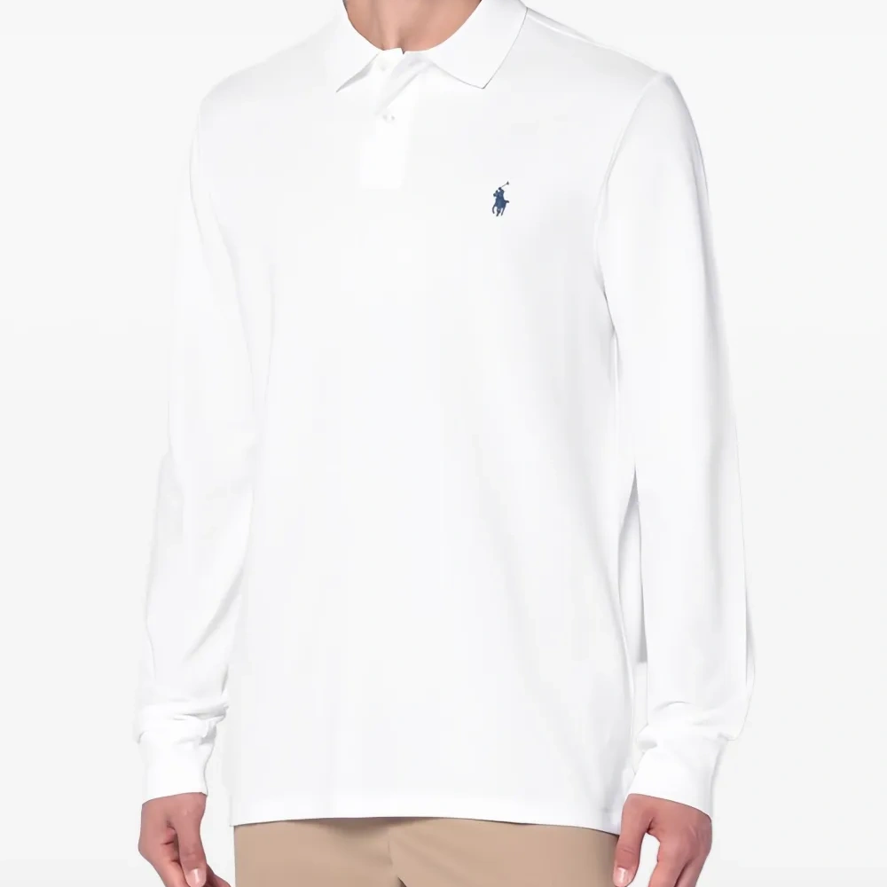 Рубашка поло с длинными рукавами и логотипом