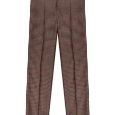 Брюки в ломаную клетку