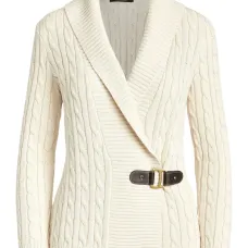 Кардиган с косами