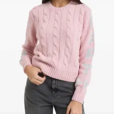 Свитер фактурной вязки