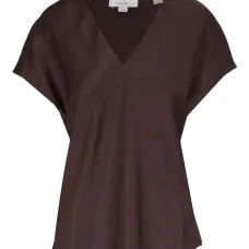 Топ с V-образным вырезом и короткими рукавами Топ с V-образным вырезом и короткими рукавами