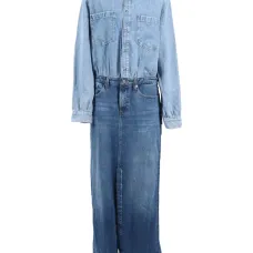 Платье макси на пуговицах