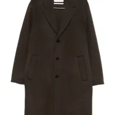 Однобортное пальто на пуговицах Однобортное пальто на пуговицах