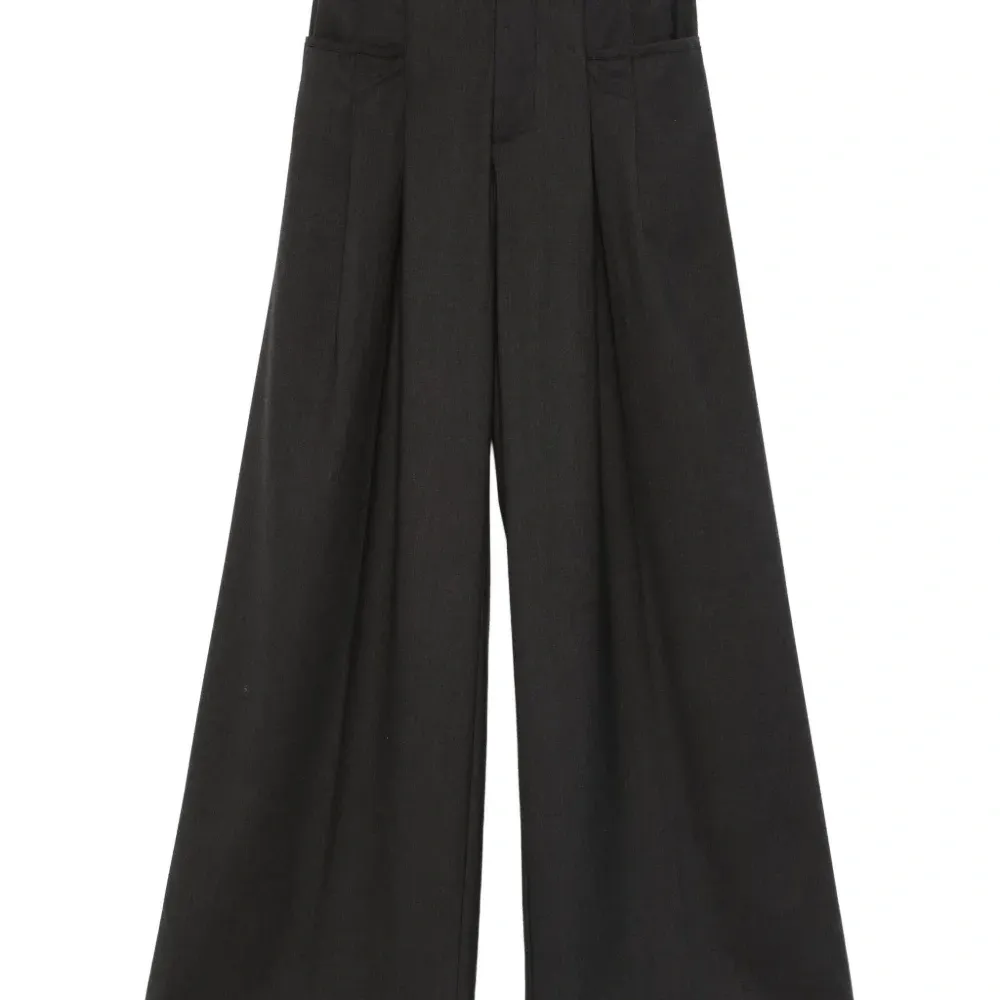 Расклешённые брюки из шелковистой смеси