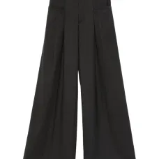 Расклешённые брюки из шелковистой смеси Расклешённые брюки из шелковистой смеси