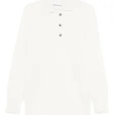 Свитер с воротником на пуговицах