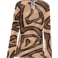 Топ из тюля с принтом Labirinto