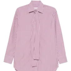 Рубашка в полоску с завязкой