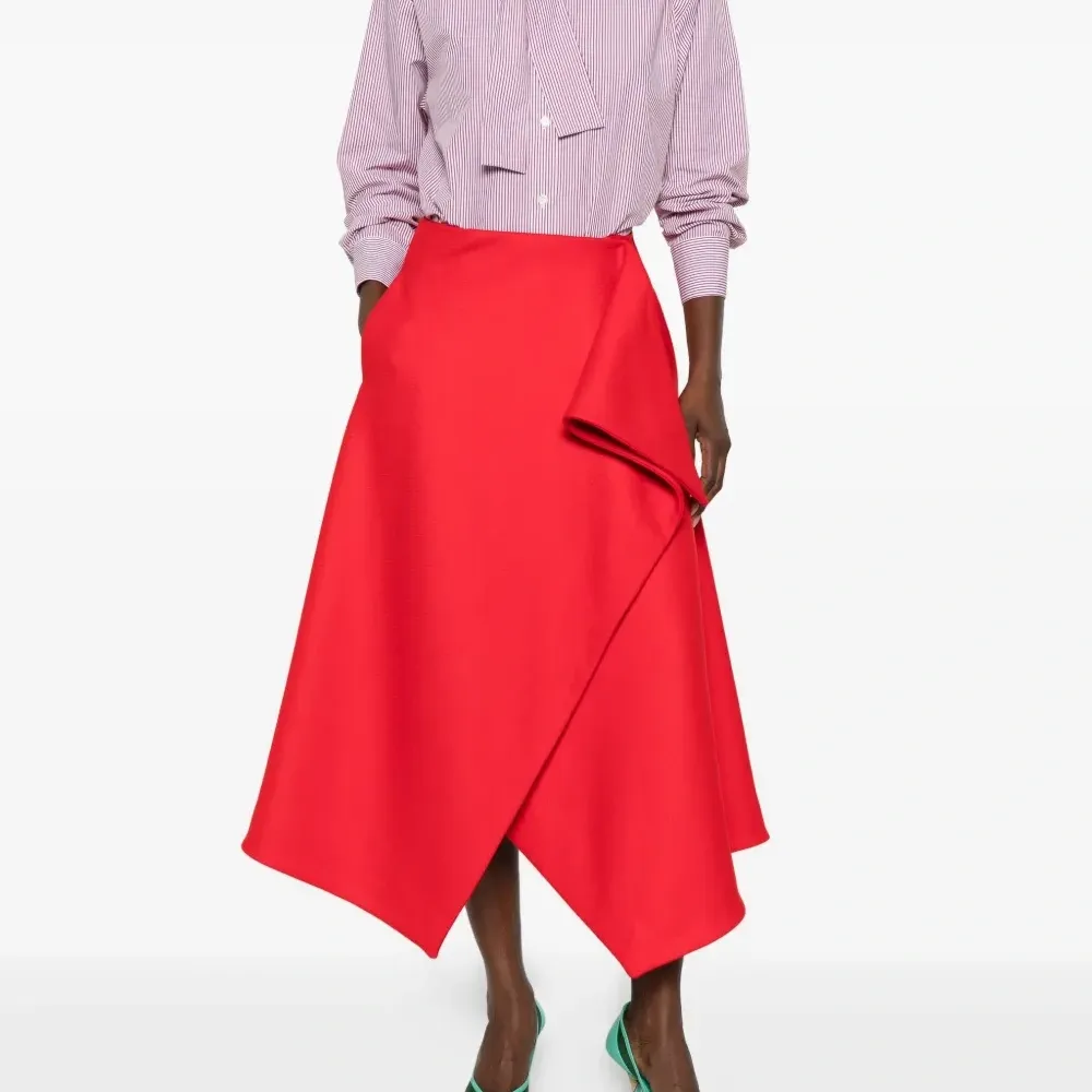 Рубашка в полоску с завязкой