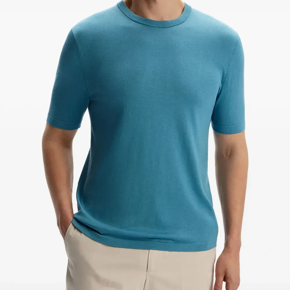 Футболка из шелка и хлопка