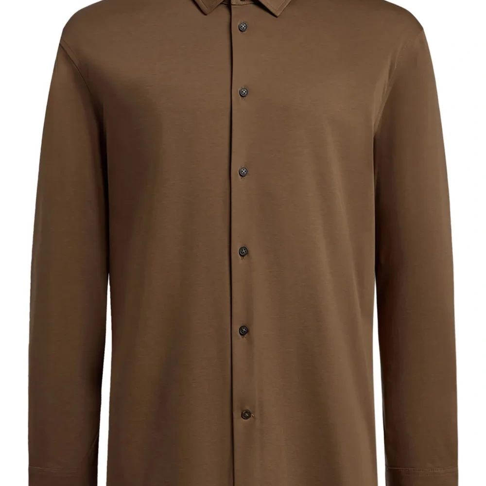 Рубашка из пима-хлопка на пуговицах