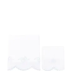 Одеяло с фестонами и бантом