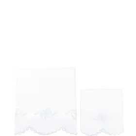 Одеяло с фестонами и бантом