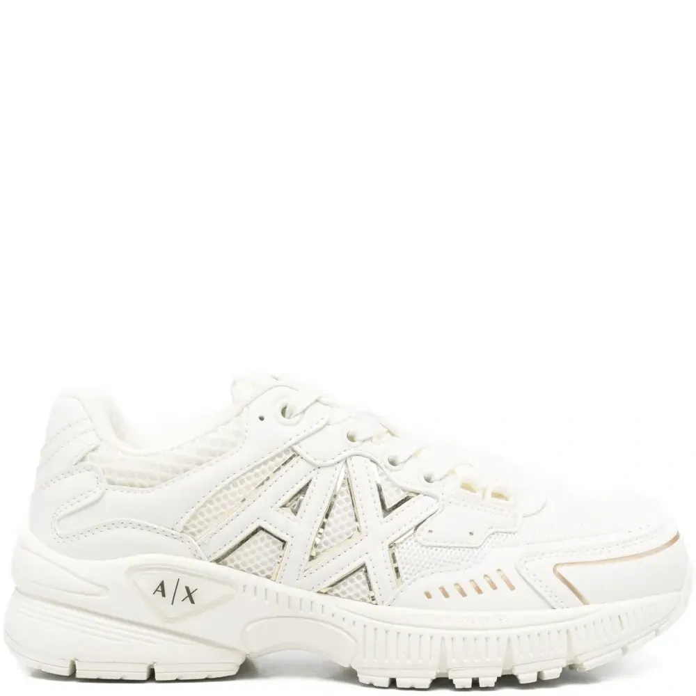 Кроссовки с панелями и логотипом, низкие